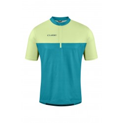 TRICOU CUBE ATX HALF ZIP CMPT S/S VERDE LIME L