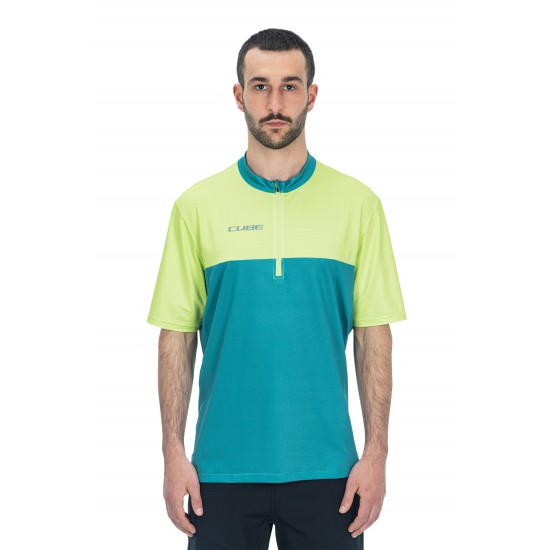 TRICOU CUBE ATX HALF ZIP CMPT S/S VERDE LIME XL TRICOU CUBE ATX HALF ZIP CMPT S/S VERDE LIME XL