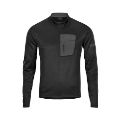 TRICOU CUBE ATX JERSEY FULL ZIP L/S BLACK L