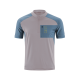 TRICOU CUBE ATX JERSEY HALF ZIP S/S BEIGE BLUE