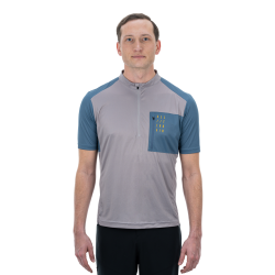 TRICOU CUBE ATX JERSEY HALF ZIP S/S BEIGE BLUE L TRICOU CUBE ATX JERSEY HALF ZIP S/S BEIGE BLUE L