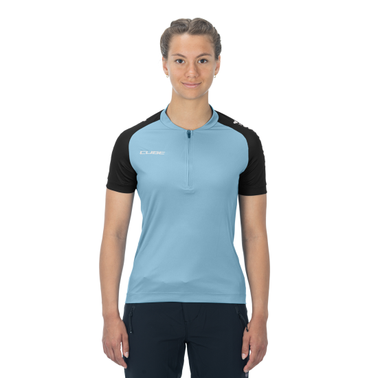 TRICOU CUBE ATX WS JERSEY FULL ZIP CMPT S/S BLUE XS TRICOU CUBE ATX WS JERSEY FULL ZIP CMPT S/S BLUE XS