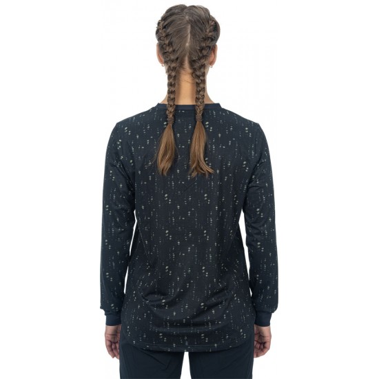 TRICOU CUBE ATX WS ROUND NECK L/S BLACK PATTERN M