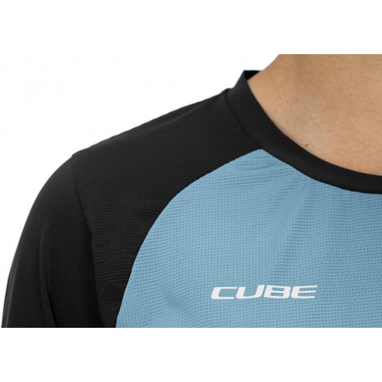 TRICOU CUBE ATX WS ROUND NECK L/S BLACK/BLUE S TRICOU CUBE ATX WS ROUND NECK L/S BLACK/BLUE S