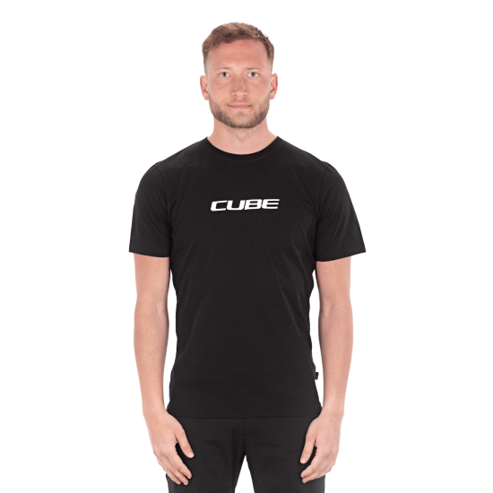 TRICOU CUBE ORGANIC T-SHIRT CLASSIC LOGO BLACK/WHITE XS