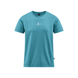 TRICOU CUBE ORGANIC T-SHIRT FICHTELMOUNTAINS GTY FIT GREY N CORAL M