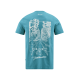 TRICOU CUBE ORGANIC T-SHIRT FICHTELMOUNTAINS GTY FIT GREY N CORAL M