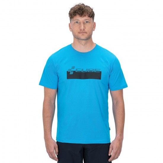 TRICOU CUBE ORGANIC T-SHIRT LOGO DOTS BLUE XL TRICOU CUBE ORGANIC T-SHIRT LOGO DOTS BLUE XL