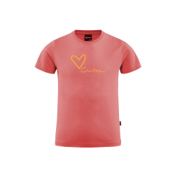 TRICOU CUBE ORGANIC T-SHIRT ROOKIE BICYCLE LOVE CORAL XL (146/152)