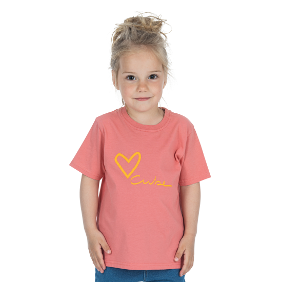 TRICOU CUBE ORGANIC T-SHIRT ROOKIE BICYCLE LOVE CORAL XL (146/152) TRICOU CUBE ORGANIC T-SHIRT ROOKIE BICYCLE LOVE CORAL XL (146/152)
