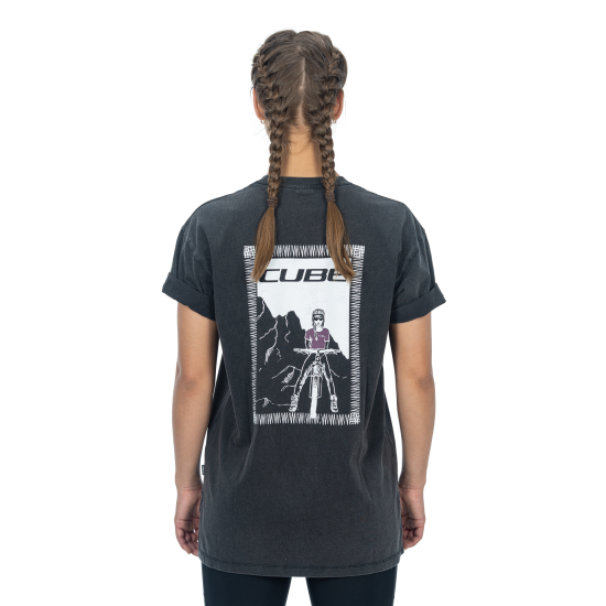 TRICOU CUBE ORGANIC WS T-SHIRT GIRL POWER BLACK M/L TRICOU CUBE ORGANIC WS T-SHIRT GIRL POWER BLACK M/L