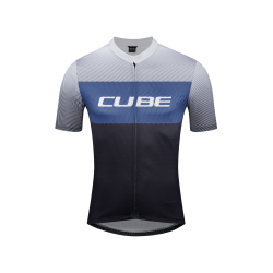 TRICOU CUBE TEAMLINE CMPT S/S BLACK/BLUE/GREY M