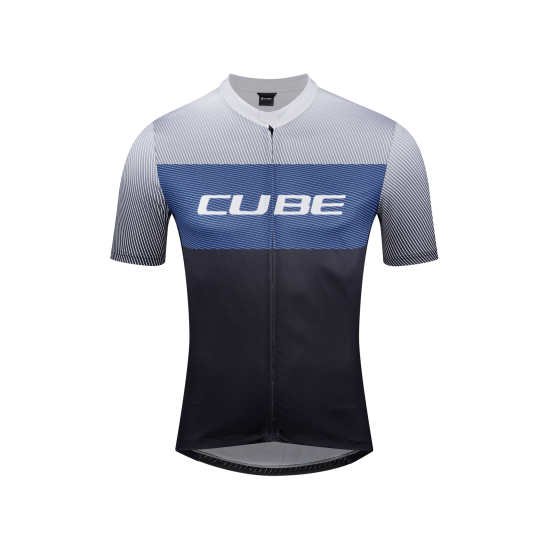 TRICOU CUBE TEAMLINE CMPT S/S BLACK/BLUE/GREY M TRICOU CUBE TEAMLINE CMPT S/S BLACK/BLUE/GREY M