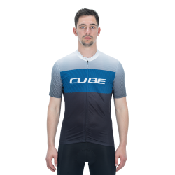 TRICOU CUBE TEAMLINE CMPT S/S BLACK/BLUE/GREY M TRICOU CUBE TEAMLINE CMPT S/S BLACK/BLUE/GREY M