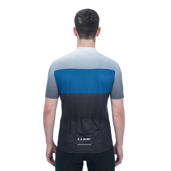 TRICOU CUBE TEAMLINE CMPT S/S BLACK/BLUE/GREY M TRICOU CUBE TEAMLINE CMPT S/S BLACK/BLUE/GREY M