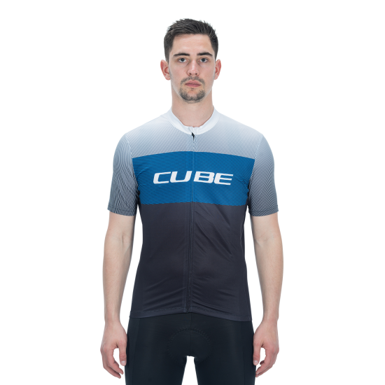 TRICOU CUBE TEAMLINE CMPT S/S BLACK/BLUE/GREY S TRICOU CUBE TEAMLINE CMPT S/S BLACK/BLUE/GREY S