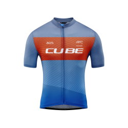 TRICOU CUBE TEAMLINE JERSEY CMPT S/S BLUE RED GREY M