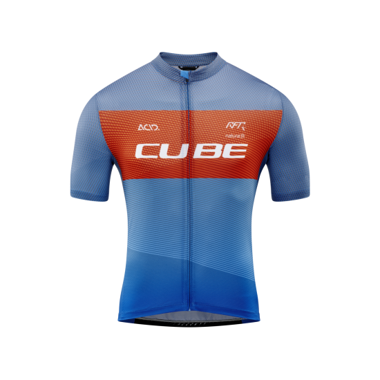 TRICOU CUBE TEAMLINE JERSEY CMPT S/S BLUE RED GREY M TRICOU CUBE TEAMLINE JERSEY CMPT S/S BLUE RED GREY M