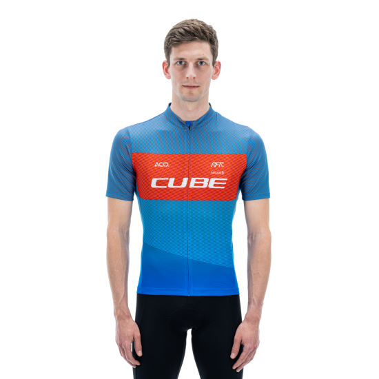 TRICOU CUBE TEAMLINE JERSEY CMPT S/S BLUE RED GREY M TRICOU CUBE TEAMLINE JERSEY CMPT S/S BLUE RED GREY M
