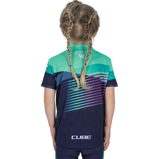 TRICOU CUBE TEAMLINE ROOKIE S/S BLUE/MINT L TRICOU CUBE TEAMLINE ROOKIE S/S BLUE/MINT L