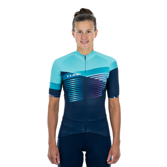 TRICOU CUBE TEAMLINE WS JERSEY S/S BLUE MINT S