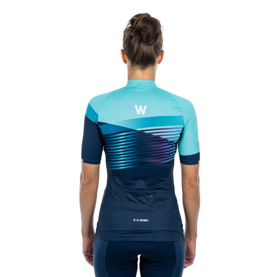 TRICOU CUBE TEAMLINE WS JERSEY S/S BLUE MINT S