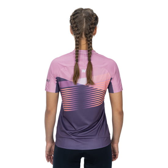 TRICOU CUBE TEAMLINE WS ROUNDNECK S/S VIOLET/ROSE S TRICOU CUBE TEAMLINE WS ROUNDNECK S/S VIOLET/ROSE S