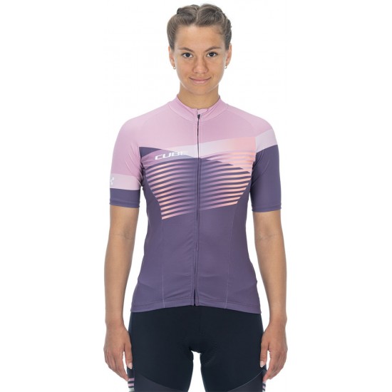 TRICOU CUBE TEAMLINE WS S/S VIOLET/ROSE L TRICOU CUBE TEAMLINE WS S/S VIOLET/ROSE L