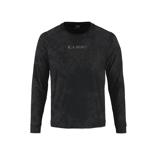 TRICOU CUBE VERTEX ROUND NECK FLOW L/S BLACK XL