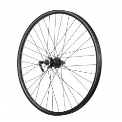 Roata spate 26 Fivestars disc negru butuc Joytech D762TSE si QR Roata spate 26 Fivestars disc negru butuc Joytech D762TSE si QR