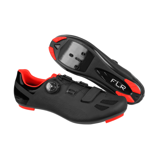 Pantofi ciclism FLR F-11 Pro Road - Negru/Rosu 43 Pantofi ciclism FLR F-11 Pro Road - Negru/Rosu 43