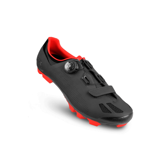 Pantofi ciclism FLR F-70 Elite Mtb - Negru/Rosu 43 Pantofi ciclism FLR F-70 Elite Mtb - Negru/Rosu 43