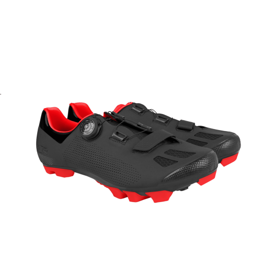 Pantofi ciclism FLR F-70 Elite Mtb - Negru/Rosu 44 Pantofi ciclism FLR F-70 Elite Mtb - Negru/Rosu 44