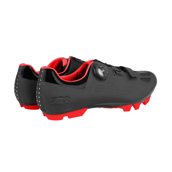 Pantofi ciclism FLR F-70 Elite Mtb - Negru/Rosu 46 Pantofi ciclism FLR F-70 Elite Mtb - Negru/Rosu 46