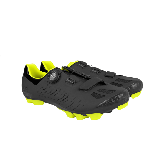 Pantofi ciclism FLR F-70 Elite Mtb - Negru/Galben neon 43 Pantofi ciclism FLR F-70 Elite Mtb - Negru/Galben neon 43