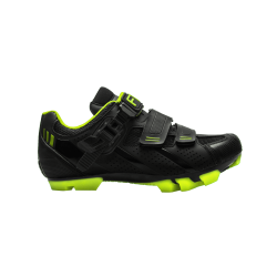 Pantofi ciclism FLR F-65 III Elite Mtb - Negru/Galben neon 45