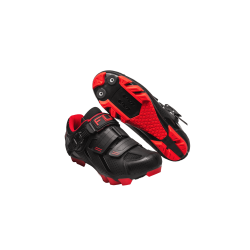 Pantofi ciclism FLR F-65 III Elite Mtb - Negru/Rosu 41