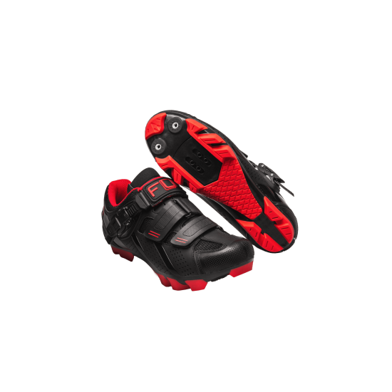 Pantofi ciclism FLR F-65 III Elite Mtb - Negru/Rosu 43 Pantofi ciclism FLR F-65 III Elite Mtb - Negru/Rosu 43