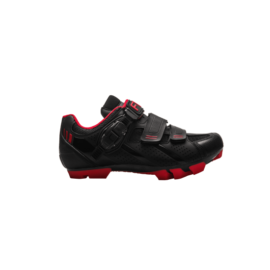 Pantofi ciclism FLR F-65 III Elite Mtb - Negru/Rosu 44 Pantofi ciclism FLR F-65 III Elite Mtb - Negru/Rosu 44