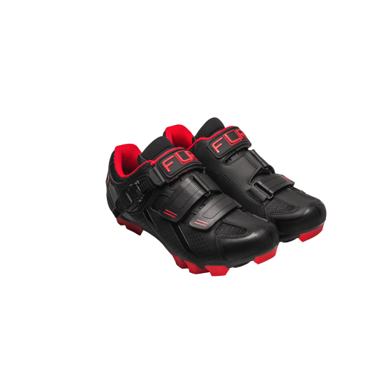 Pantofi ciclism FLR F-65 III Elite Mtb - Negru/Rosu 44 Pantofi ciclism FLR F-65 III Elite Mtb - Negru/Rosu 44
