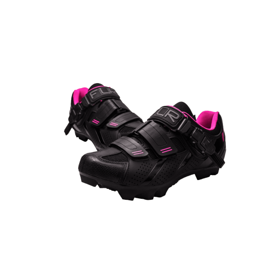 Pantofi ciclism FLR F-65 III Elite Mtb - Negru/Roz 36 Pantofi ciclism FLR F-65 III Elite Mtb - Negru/Roz 36