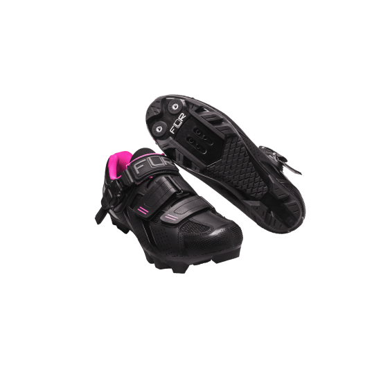 Pantofi ciclism FLR F-65 III Elite Mtb - Negru/Roz 39 Pantofi ciclism FLR F-65 III Elite Mtb - Negru/Roz 39