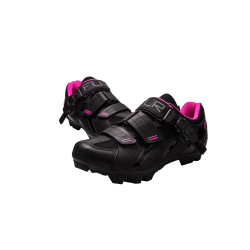 Pantofi ciclism FLR F-65 III Elite Mtb - Negru/Roz 39