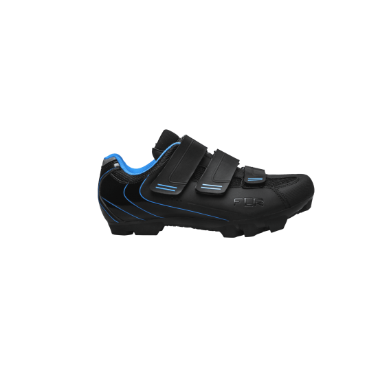 Pantofi ciclism FLR F-55 III Elite Mtb - Negru/Albastru 39 Pantofi ciclism FLR F-55 III Elite Mtb - Negru/Albastru 39