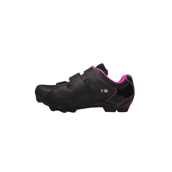 Pantofi ciclism FLR F-55 III Elite Mtb - Negru/Roz 38 Pantofi ciclism FLR F-55 III Elite Mtb - Negru/Roz 38