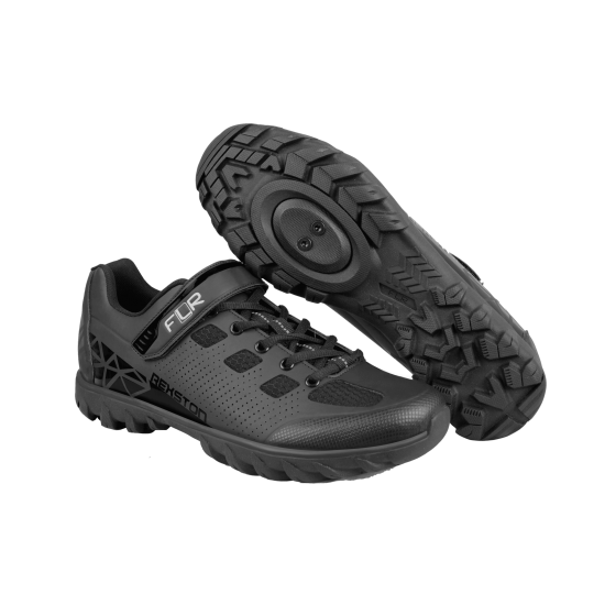 Pantofi ciclism FLR Rexston Mtb - Negru 45 Pantofi ciclism FLR Rexston Mtb - Negru 45