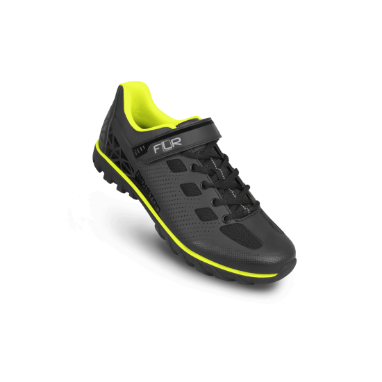 Pantofi ciclism FLR Rexston Mtb - Negru/Galben neon 39