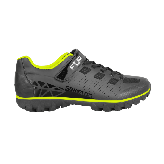 Pantofi ciclism FLR Rexston Mtb - Negru/Galben neon 44