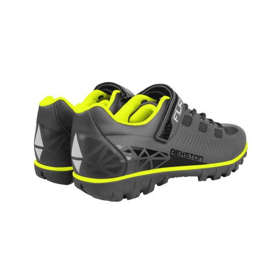 Pantofi ciclism FLR Rexston Mtb - Negru/Galben neon 46