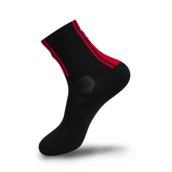Sosete FLR Elite 14cm - Negru/Rosu 35-38